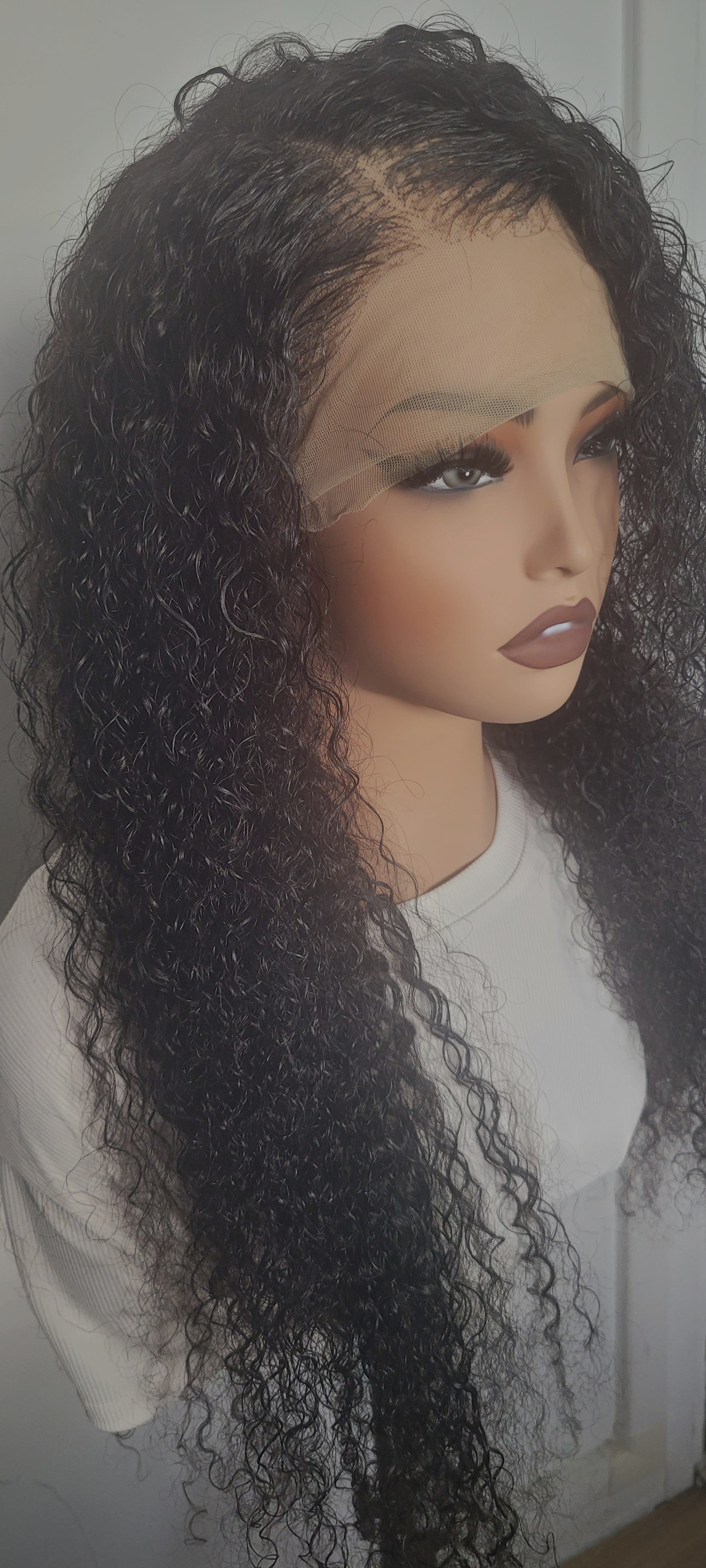 perruque jade ondulée