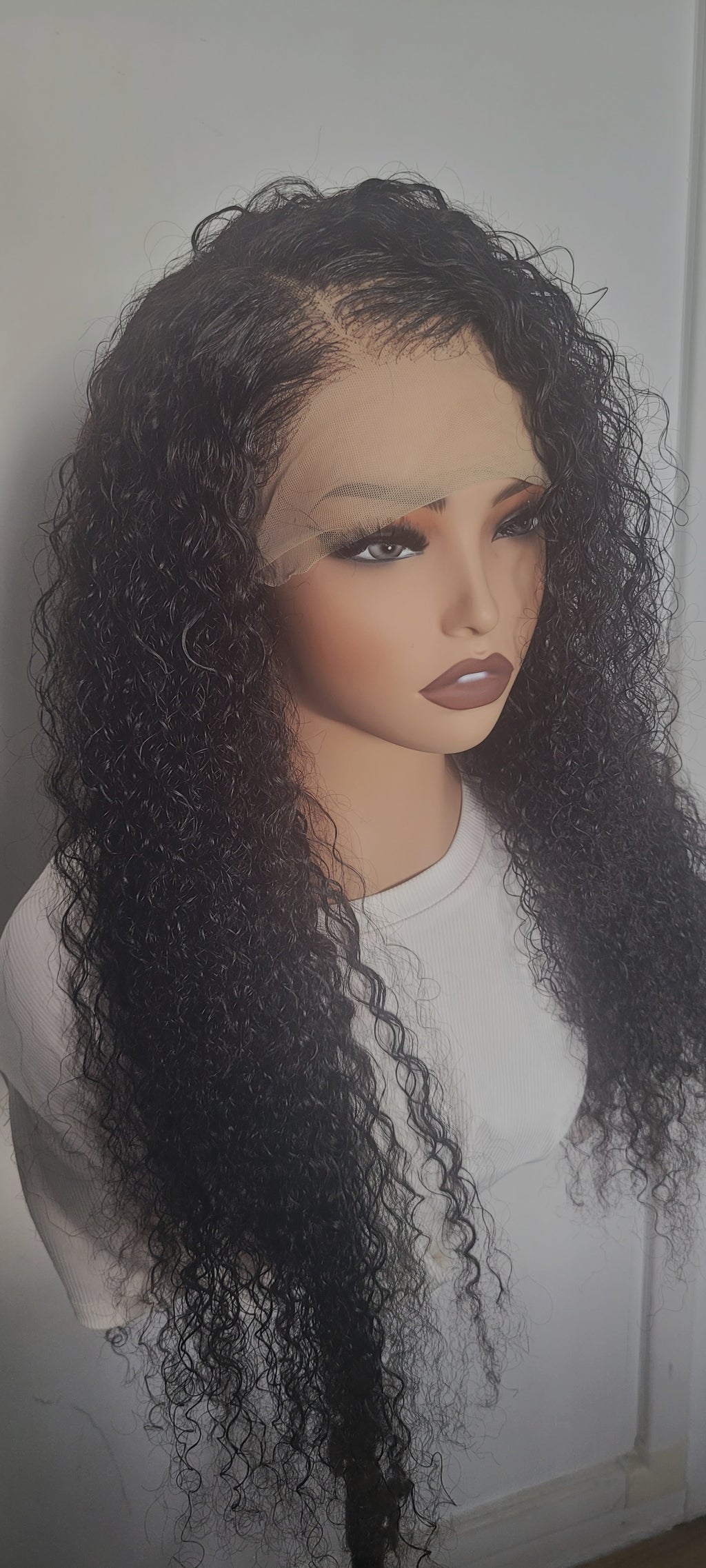 perruque jade ondulée